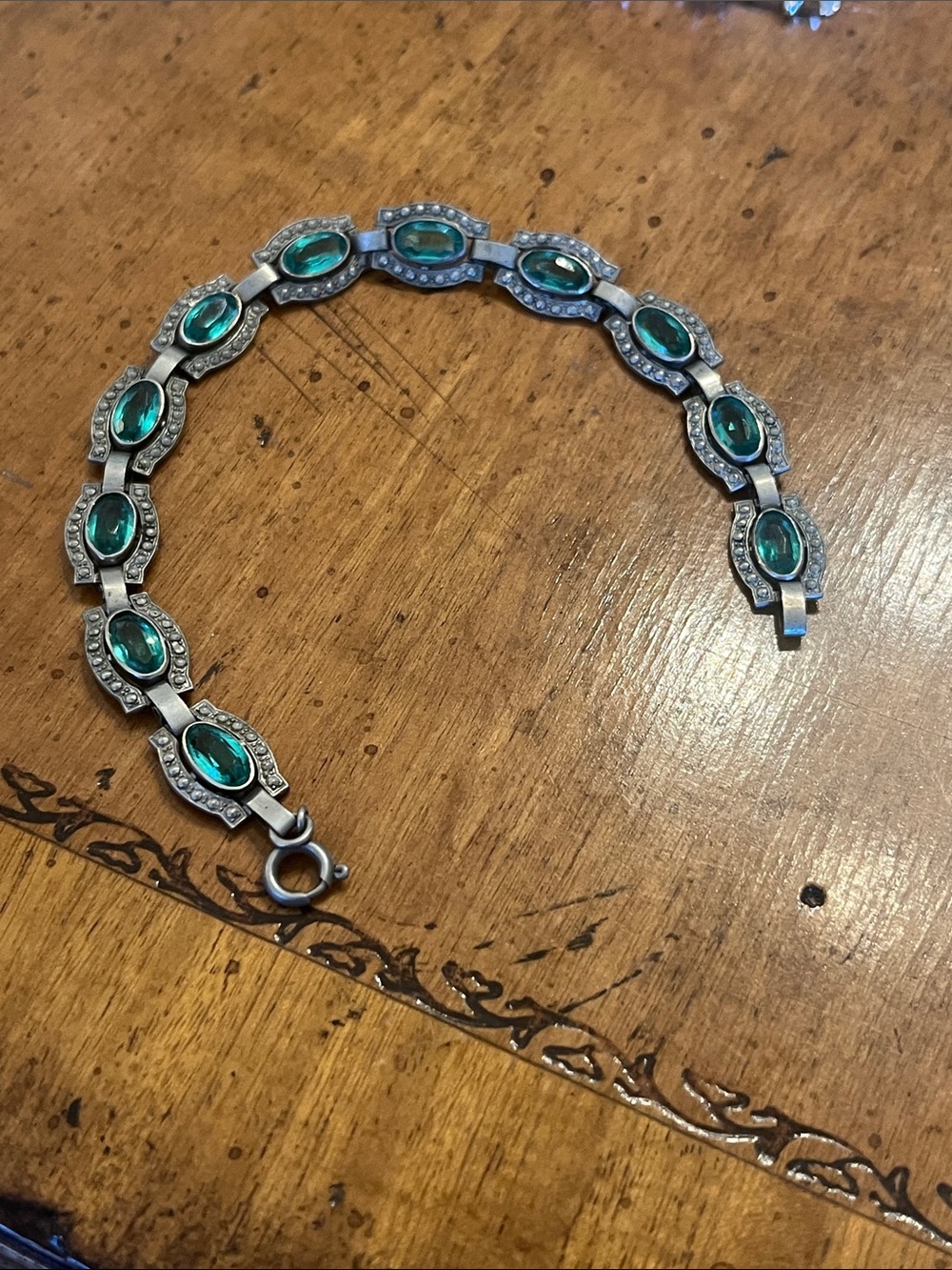 vintage "Miracle" hallmark Celtic link bracelet - Picture 2 of 5
